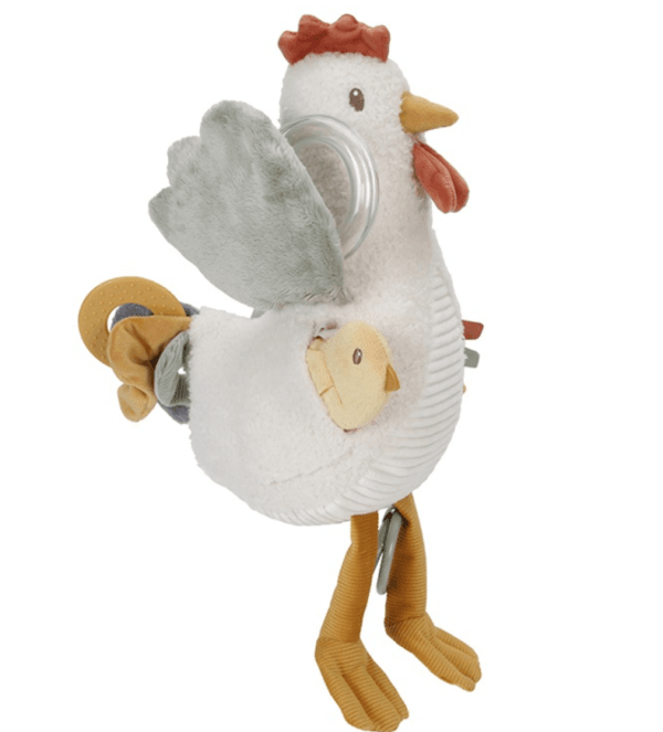 Little Dutch Activiteitenknuffel kip 25cm Little Farm - Afbeelding 7