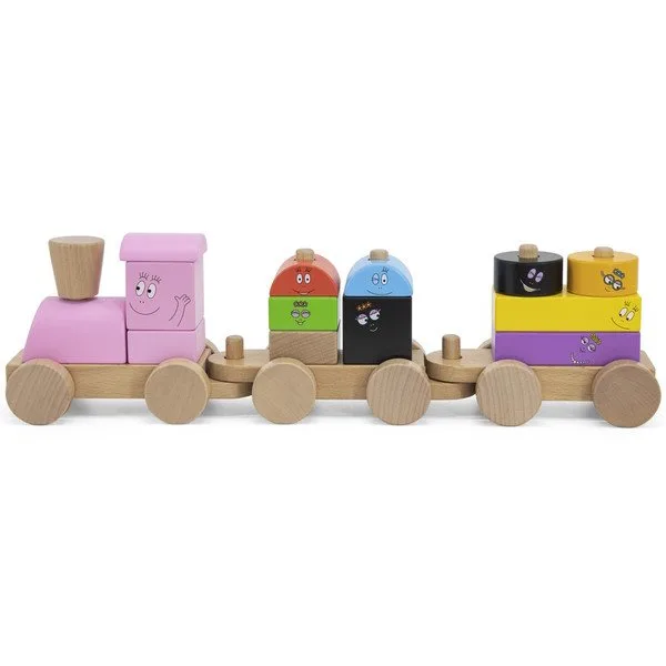 Label Label Barbapapa Houten Stapeltoren Trein