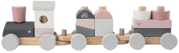 Label Label Roze Houten Speelgoed Trein - Afbeelding 5