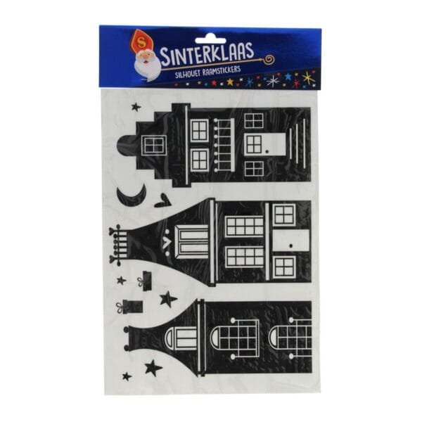 Silhouette Raamstickers Sinterklaas - Afbeelding 2