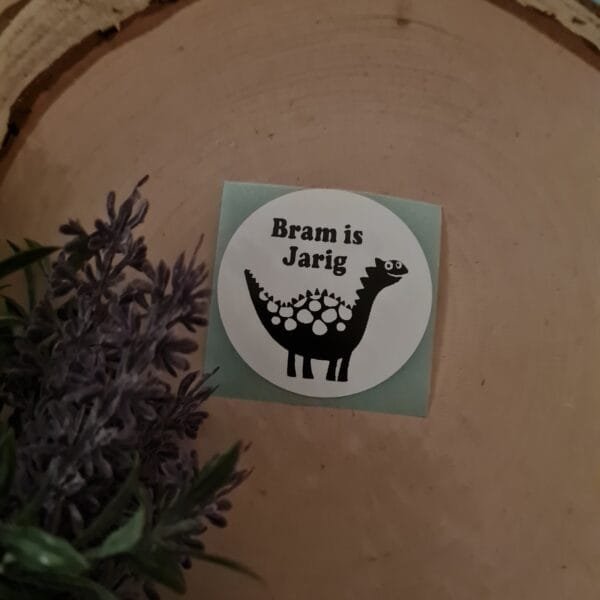 Sticker Dino met naam - Afbeelding 2