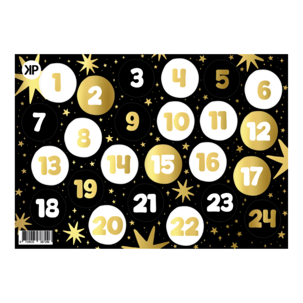 Stickervel Advent luxe