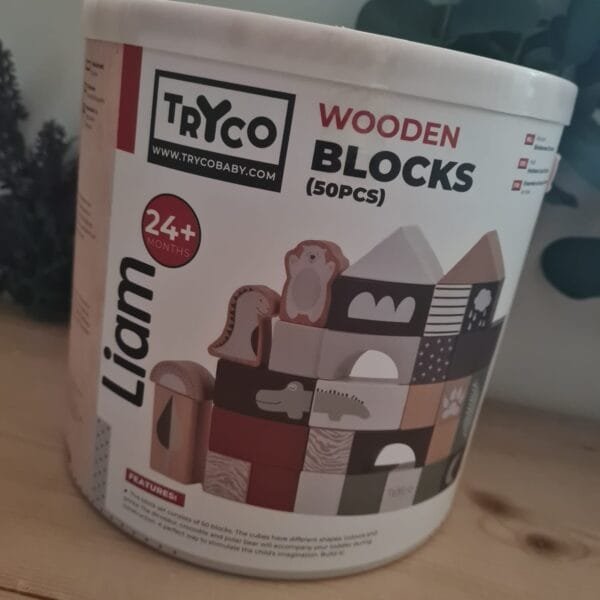 Tryco Houten blokken 50 stuks - Afbeelding 2