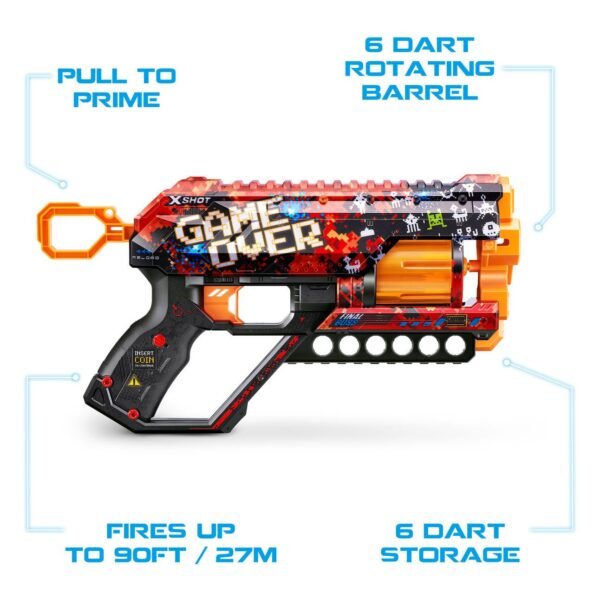 ZURU X-Shot Skins Griefer met 12 Darts - Afbeelding 4