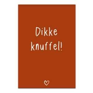 Kaart Dikke knuffel