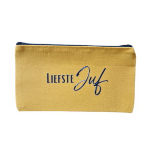 Etui 'Liefste Juf' Geel