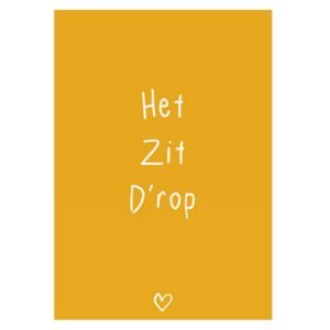 Kaart Het zit D'rop ( okergeel)