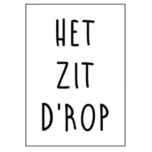 Mini Kaartje “Het zit D’rop” 