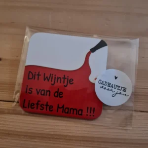 Onderzetter Wijntje Mama