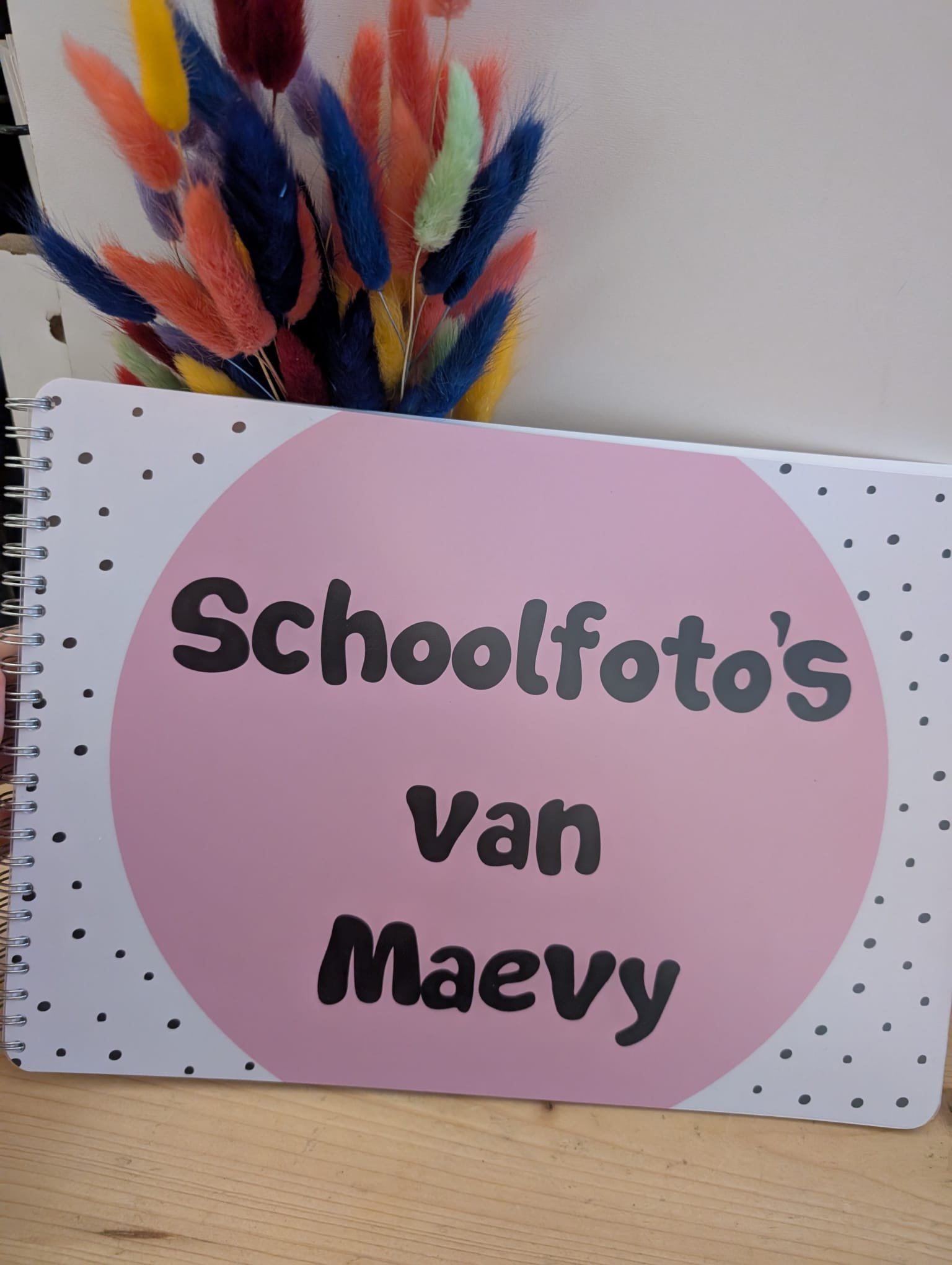 Schoolfotoboek Roze met naam - Afbeelding 28