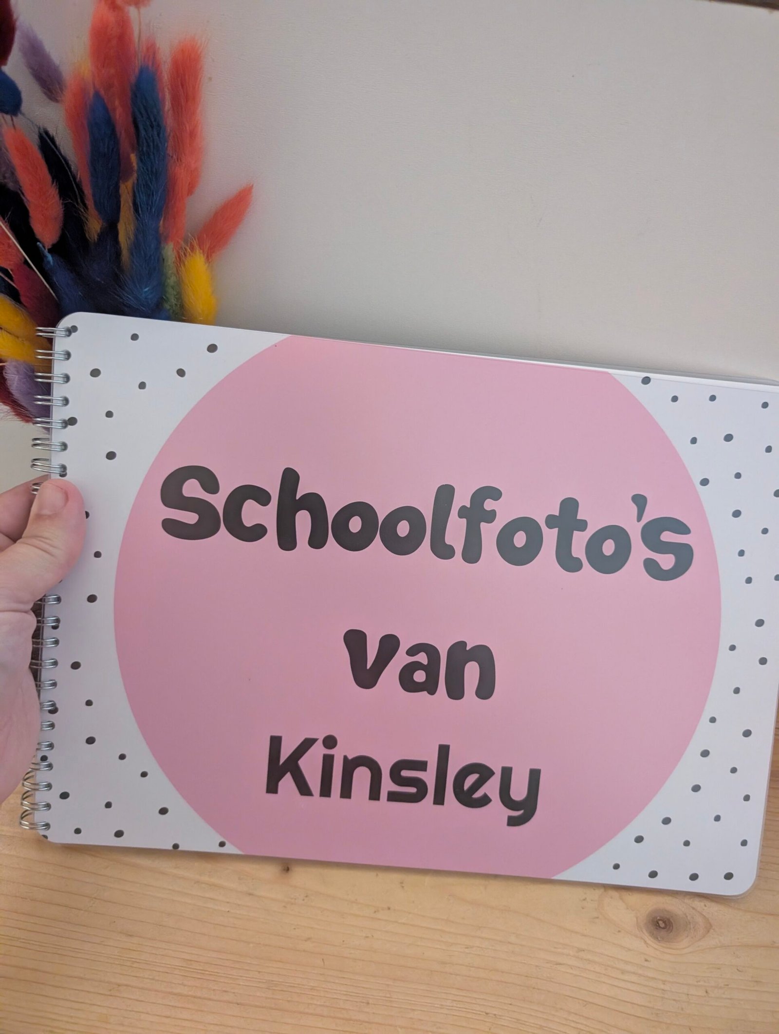 Schoolfotoboek Roze met naam - Afbeelding 32