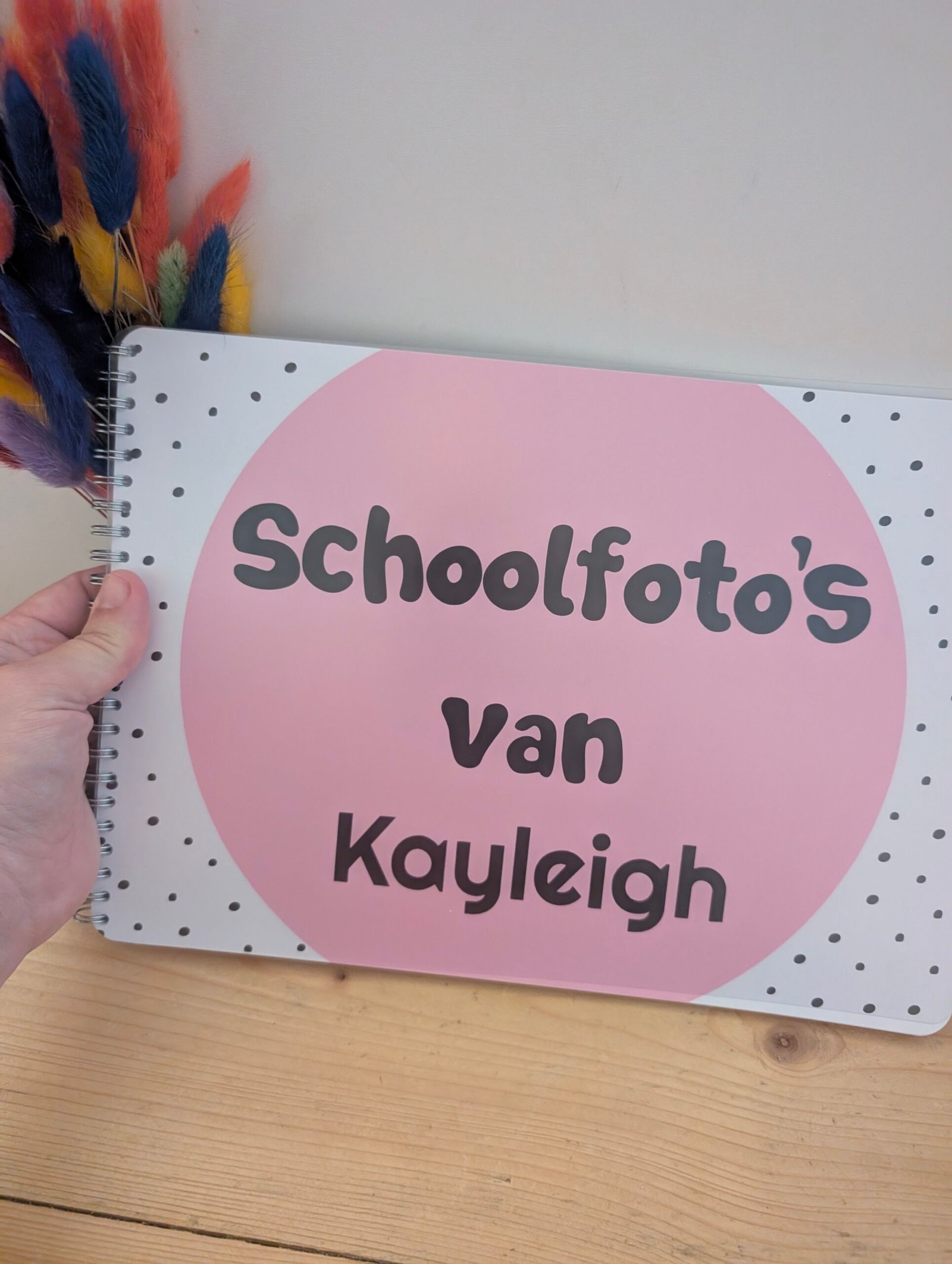 Schoolfotoboek Roze met naam - Afbeelding 33