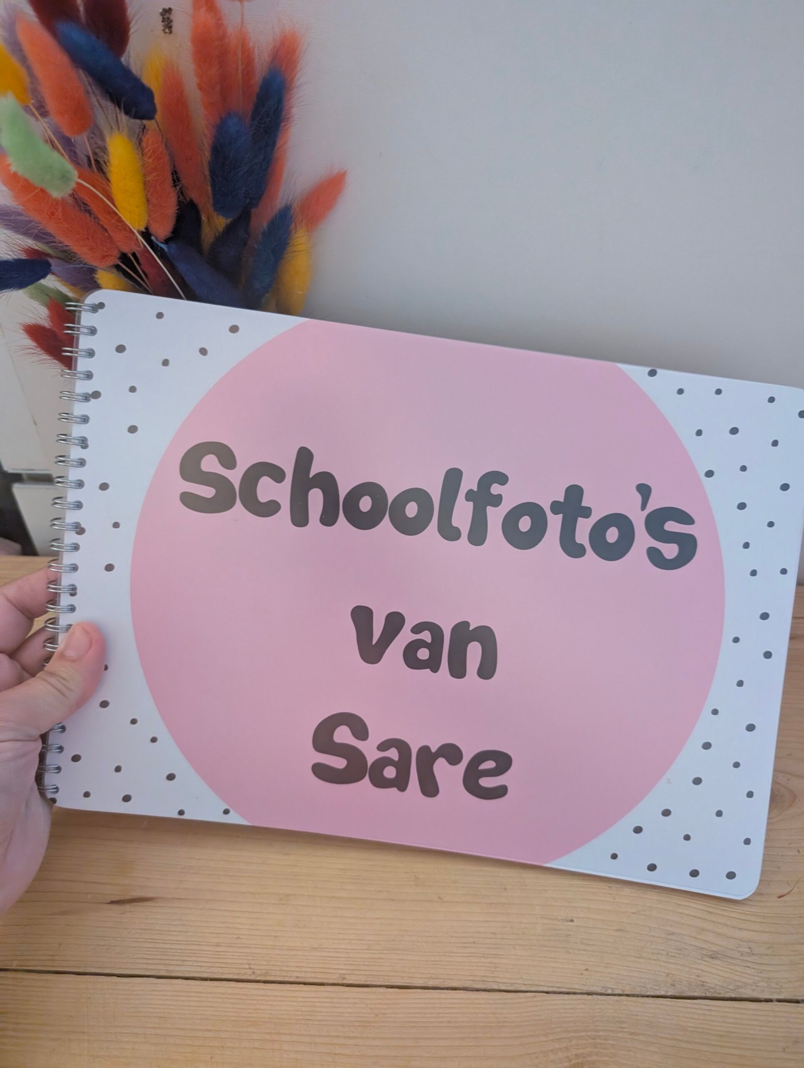 Schoolfotoboek Roze met naam - Afbeelding 34