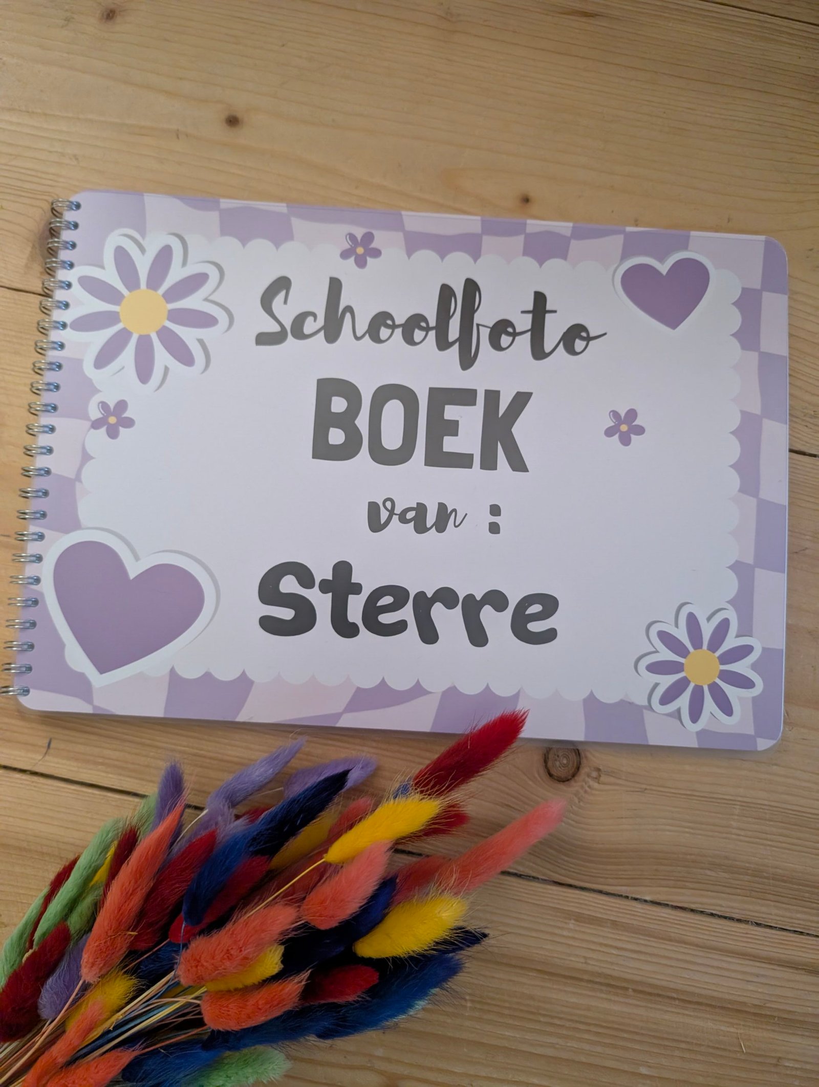 Paars Schoolfotoboek met naam - Afbeelding 17