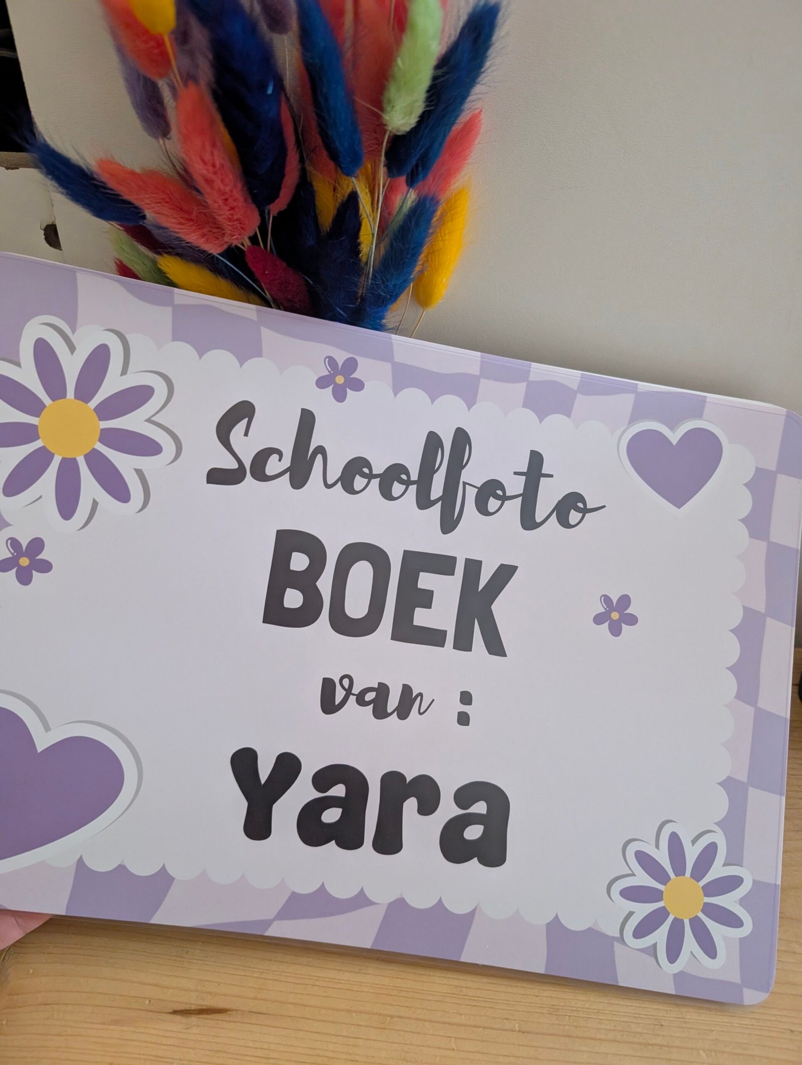 Paars Schoolfotoboek met naam - Afbeelding 18