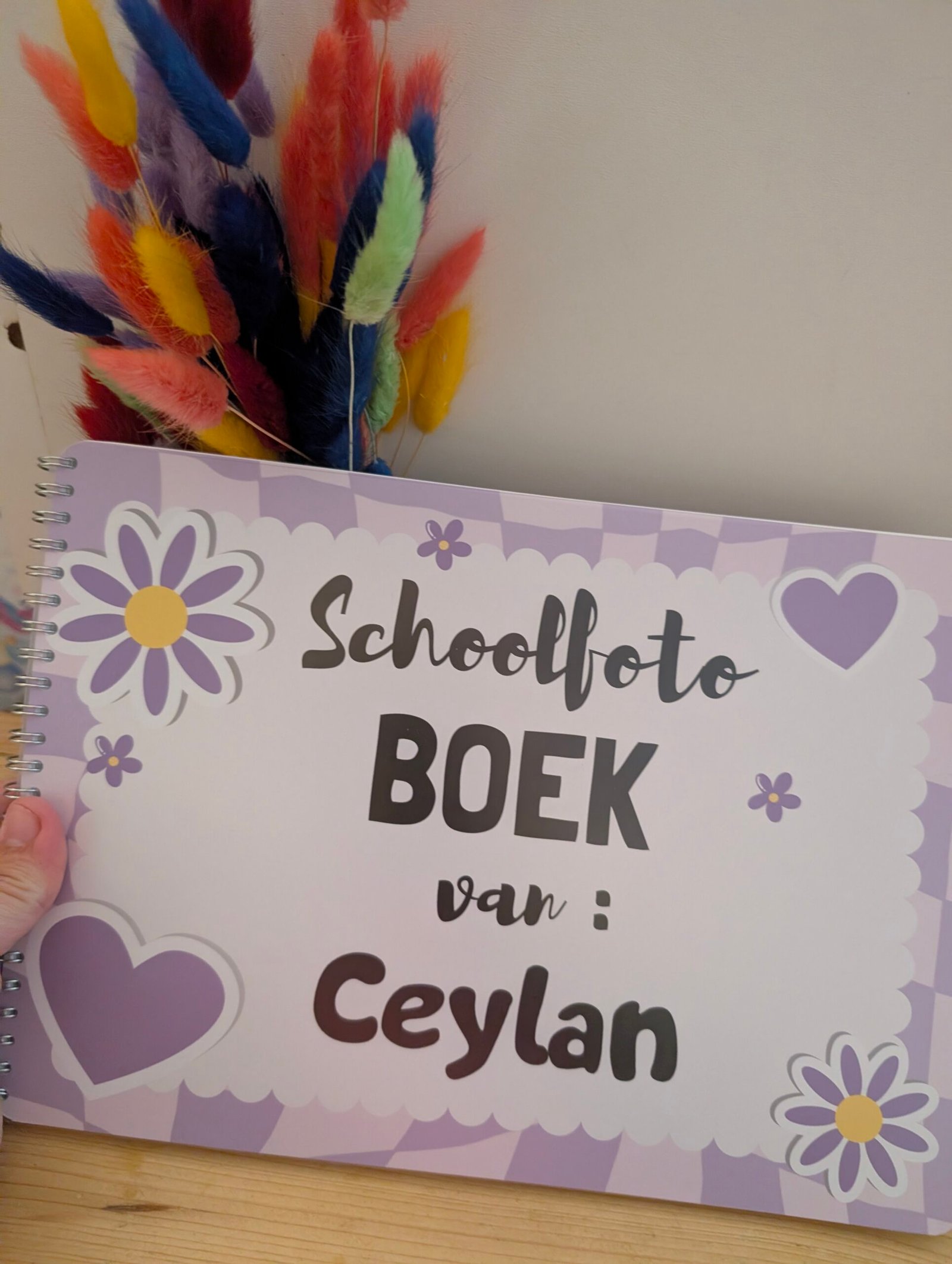 Paars Schoolfotoboek met naam - Afbeelding 19