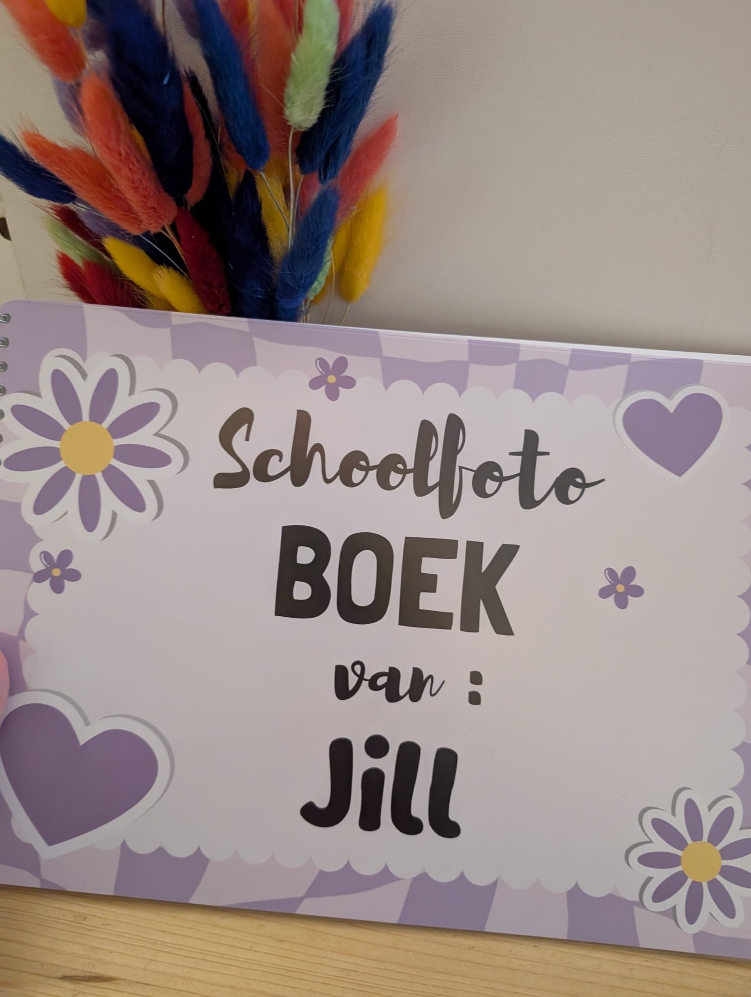 Paars Schoolfotoboek met naam - Afbeelding 21