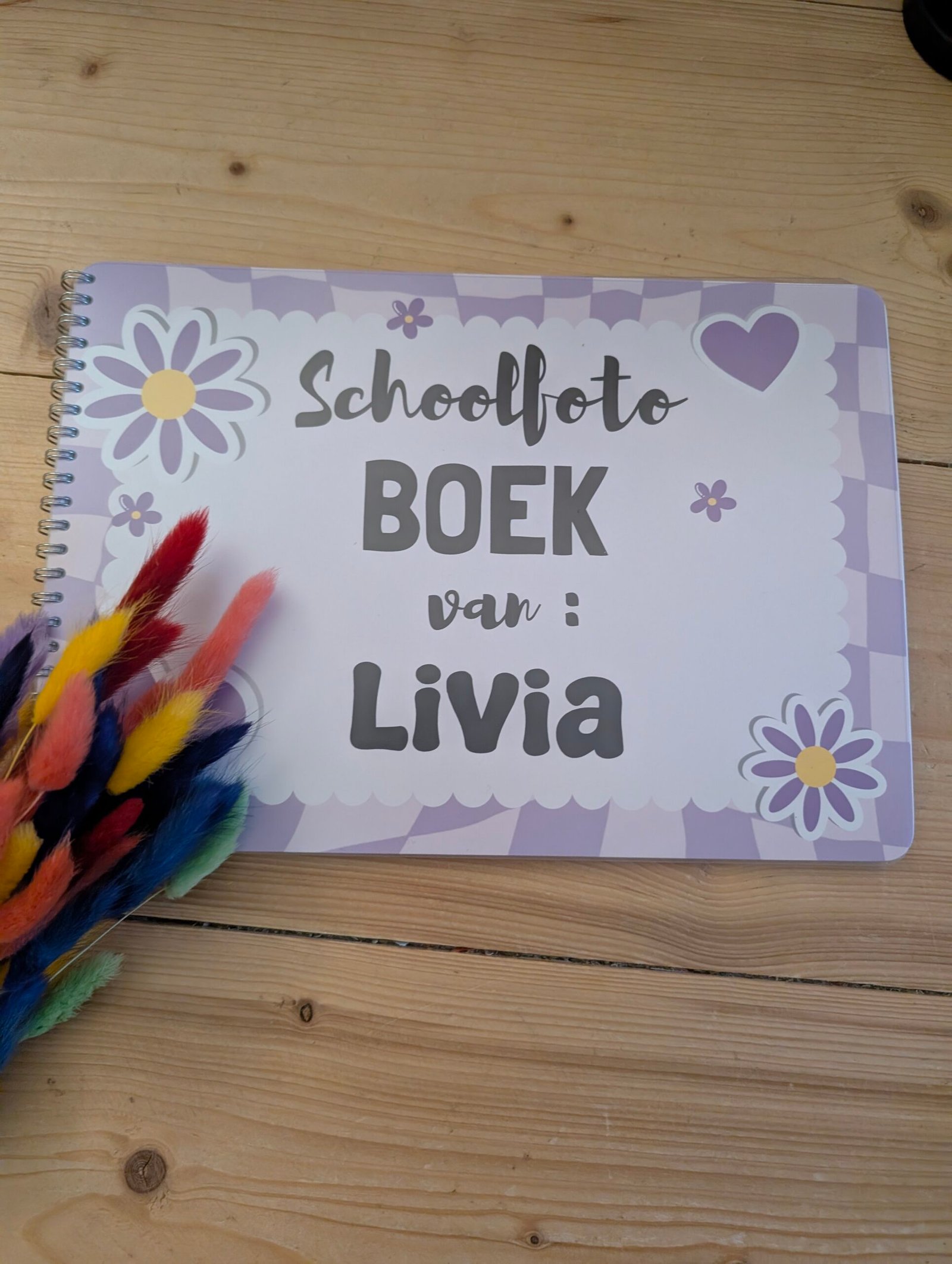 Paars Schoolfotoboek met naam - Afbeelding 22