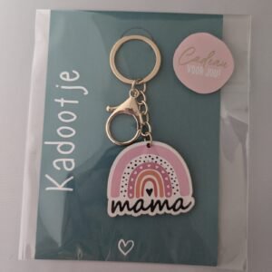 Sleutelhanger mama met kaart