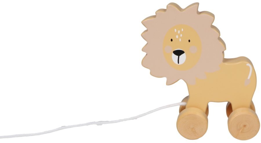 Tryco Houten Leeuw Trekfiguur - Afbeelding 8
