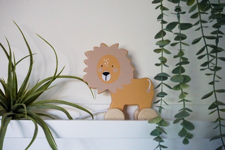 Tryco Houten Leeuw Trekfiguur - Afbeelding 2