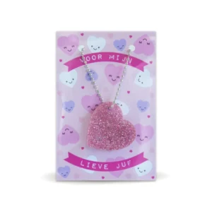 Voor mijn lieve juf | sleutelhanger met kaart