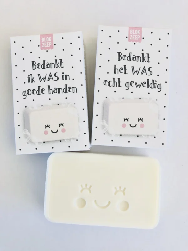 Zeepje : Bedankt, ik WAS in goede handen ( zwart/wit) - Afbeelding 5