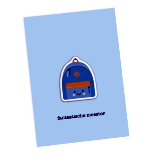 fanTAStische meester | magneetkaart + Blauwe envelop