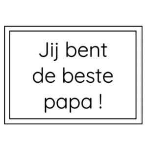 Kaart Jij bent de beste papa