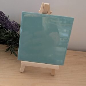 Tegeltje met eigen tekst - Mintgroen 10 x10 cm