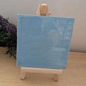 Tegeltje met eigen tekst - Lichtblauw 10x10 cm