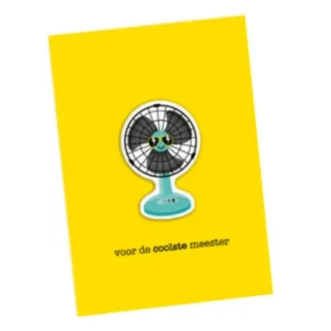 voor de COOLSTE meester | magneetkaart + Blauwe envelop