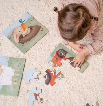 Little Dutch 4 in 1 puzzel Little Farm FSC - Afbeelding 2