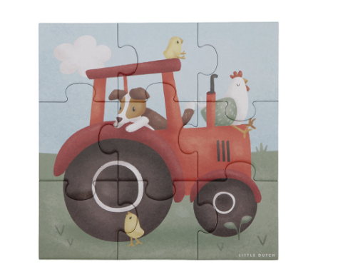Little Dutch 4 in 1 puzzel Little Farm FSC - Afbeelding 11