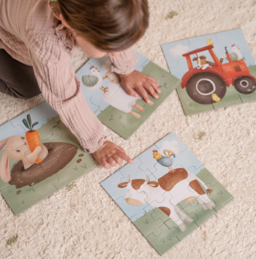 Little Dutch 4 in 1 puzzel Little Farm FSC - Afbeelding 13