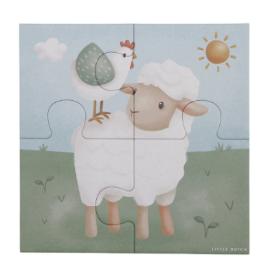 Little Dutch 4 in 1 puzzel Little Farm FSC - Afbeelding 5
