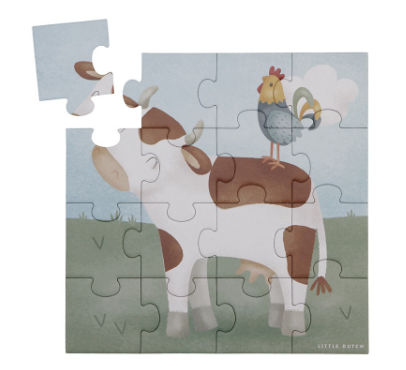 Little Dutch 4 in 1 puzzel Little Farm FSC - Afbeelding 8