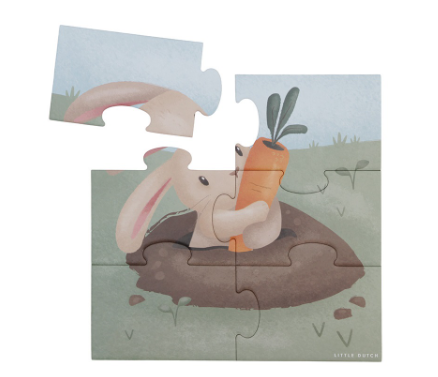 Little Dutch 4 in 1 puzzel Little Farm FSC - Afbeelding 10