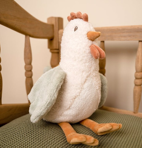 Little Dutch Knuffel Kip 17cm Little Farm - Afbeelding 5