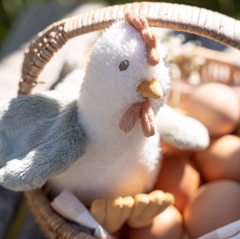 Little Dutch Knuffel Kip 17cm Little Farm - Afbeelding 7