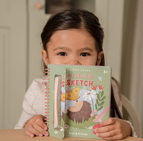 Little Dutch Kras- en schetsboek Rosa & Friends - Afbeelding 2