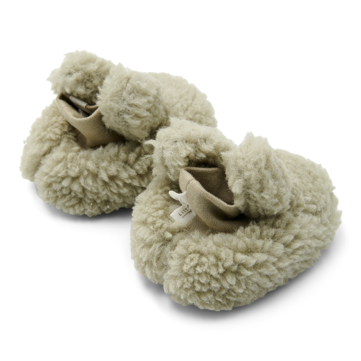 Little Dutch Teddy Slofjes Soft Green - Maat 1 - 0-3 maand - Afbeelding 2