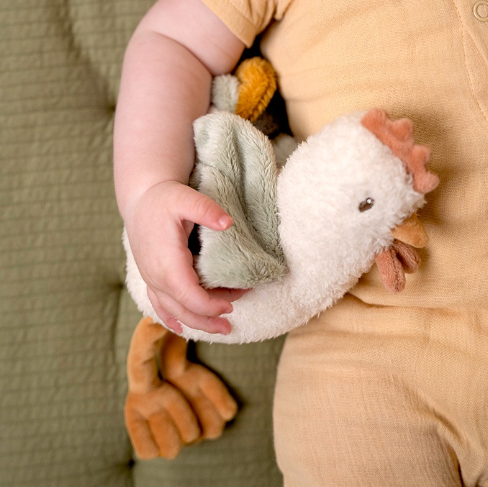 Little Dutch Knuffel Kip 17cm Little Farm - Afbeelding 2