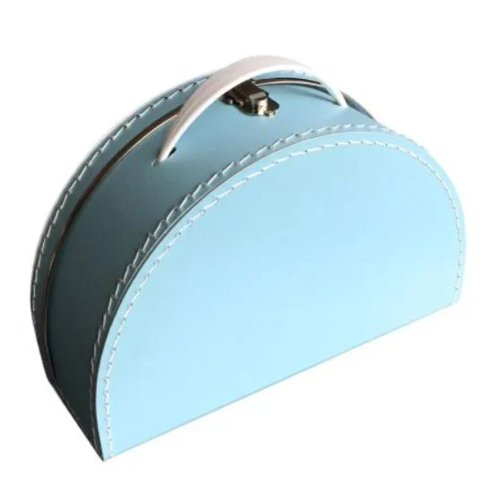 Koffertje halfrond Lichtblauw