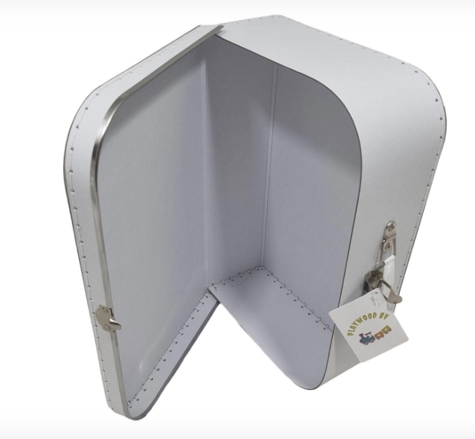 Kartonnen Koffertje met naam,Wit, Groot - Afbeelding 25