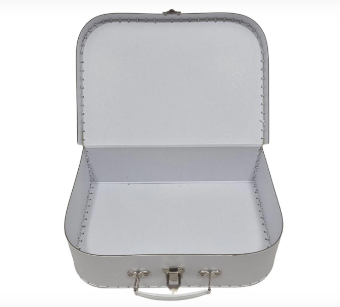 Kartonnen Koffertje met naam,Wit, Groot - Afbeelding 20