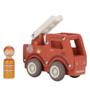 Little Dutch - Houten brandweerwagen
