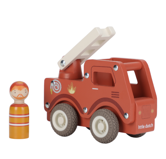 Little Dutch Houten Brandweerauto