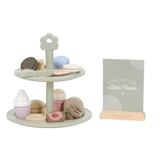 Little Dutch Houten Etagere met Gebak FSC