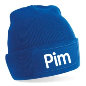 Muts met naam Blauw
